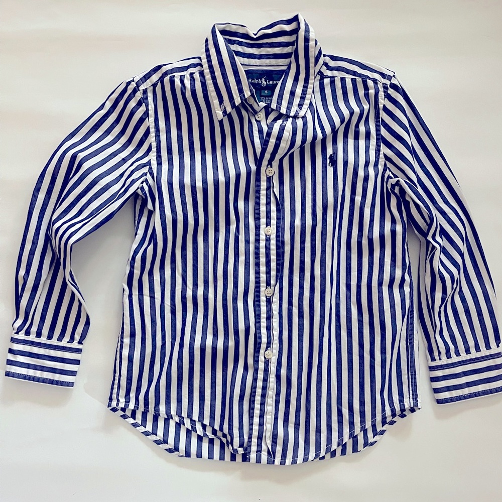Ralph Lauren Kids Button Brown Shirt Size 5